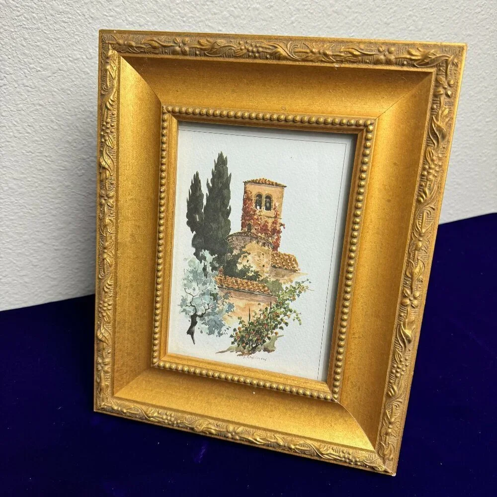 Vintage Victorian Style Gold Ornate Wooden Picture Frame 9